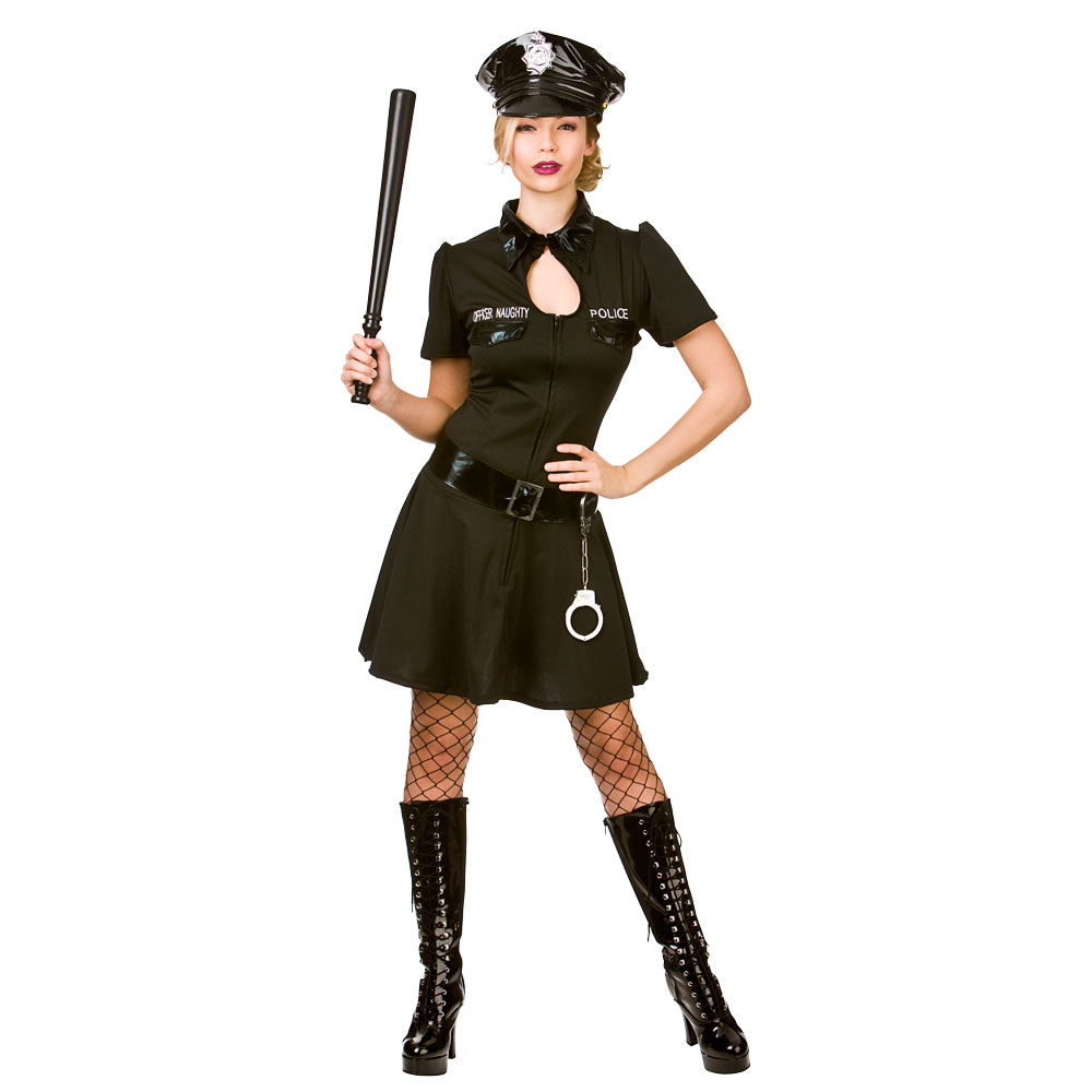Ladies NAUGHTY OFFICER PC Sexy Police Woman Fancy Dress Costume UK 6-20 ...